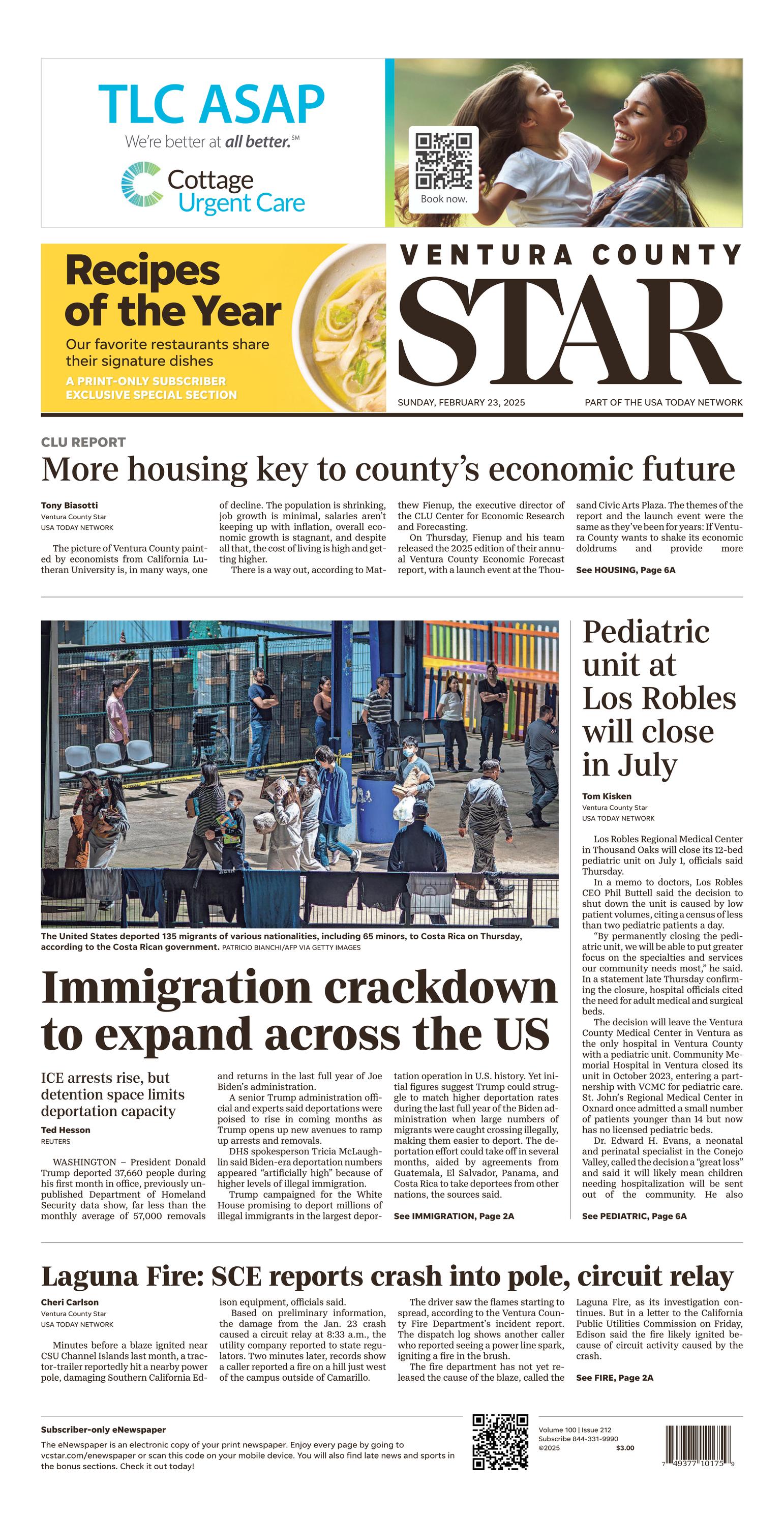 Ventura County Star Front Page