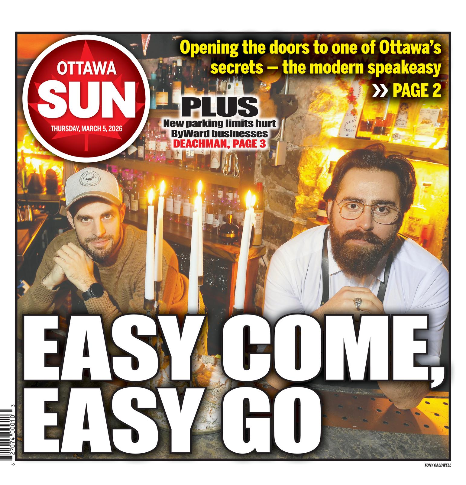 The Ottawa Sun Front Page