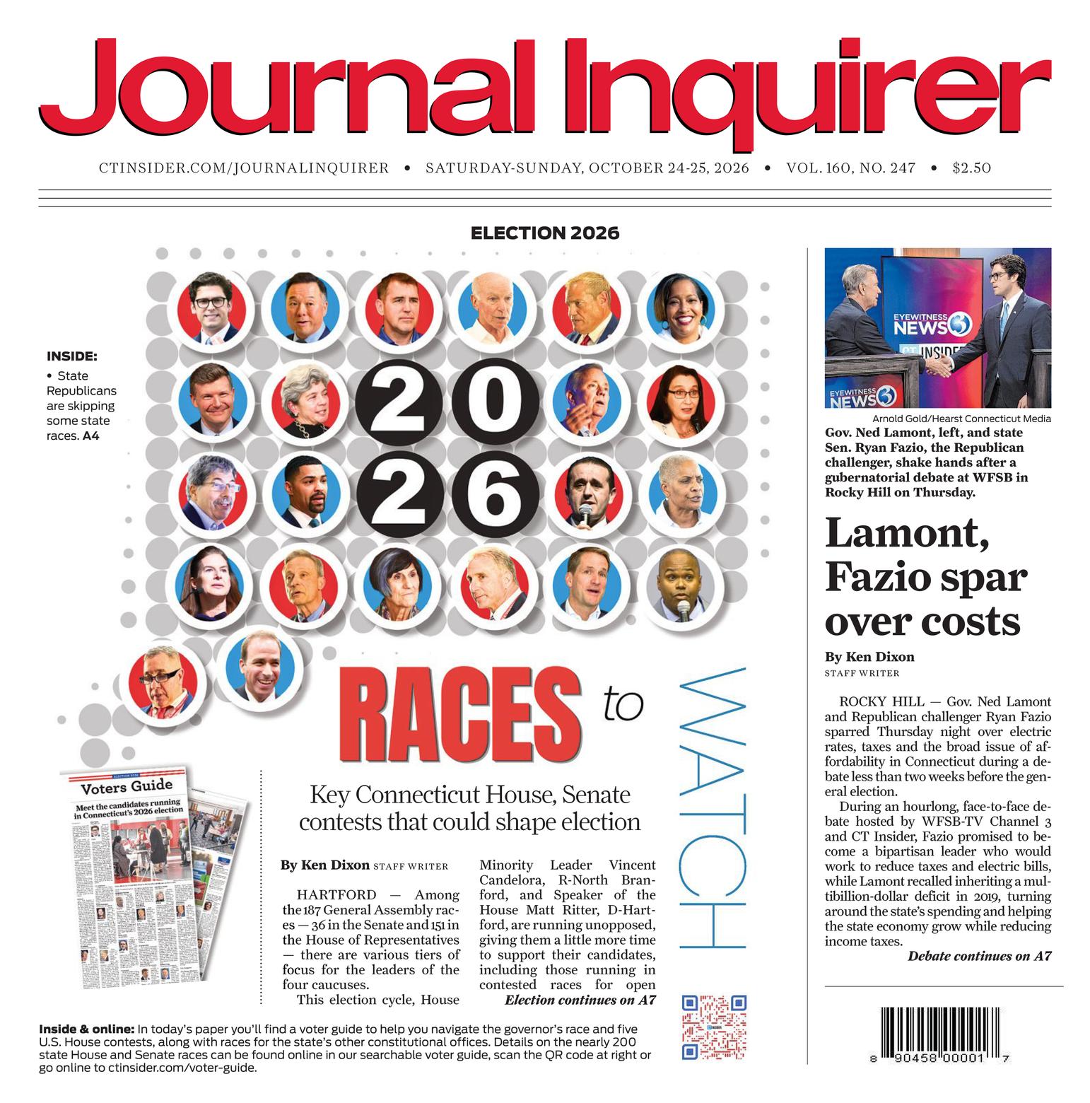 Journal Inquirer Front Page