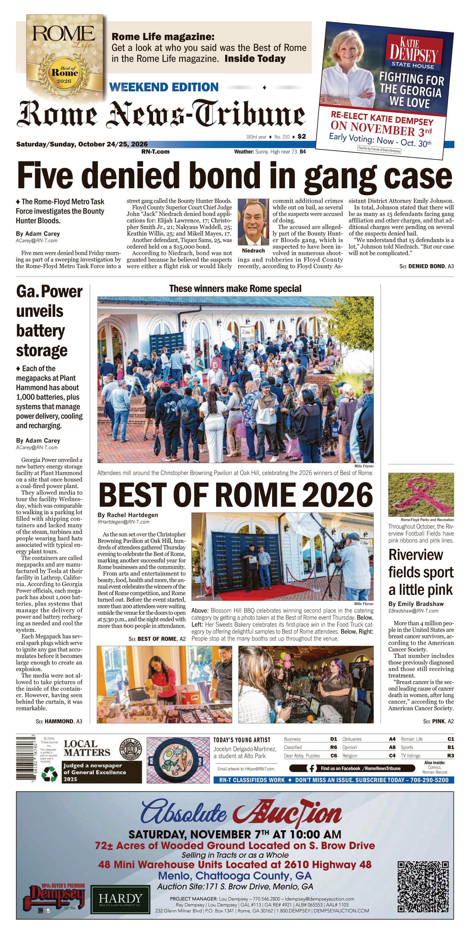 Rome News-Tribune Front Page