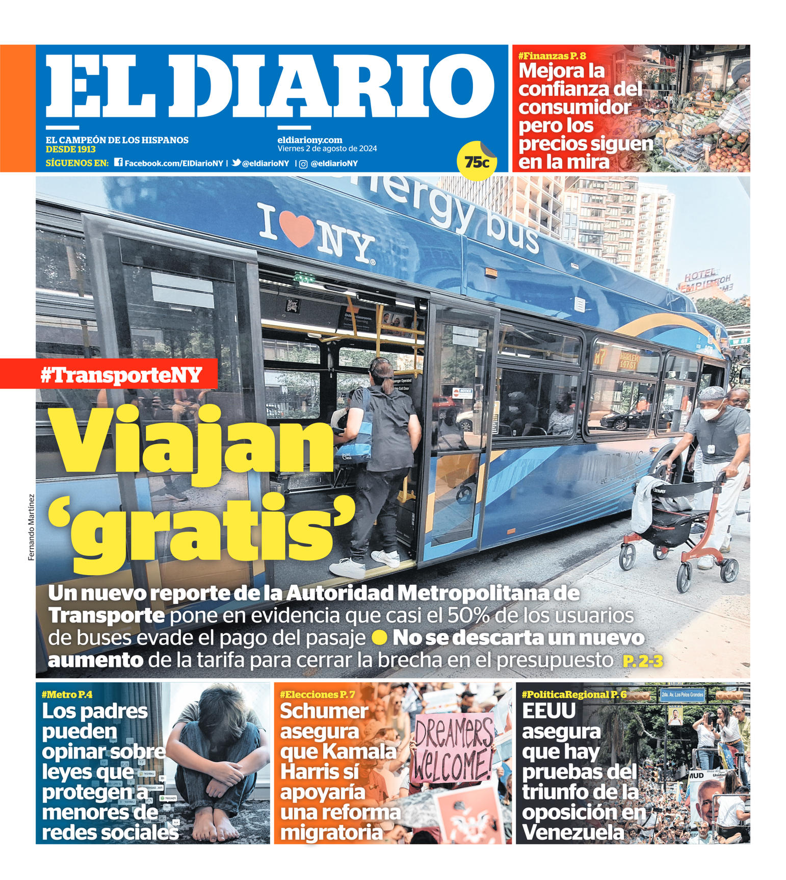 El Diario - La Prensa Front Page