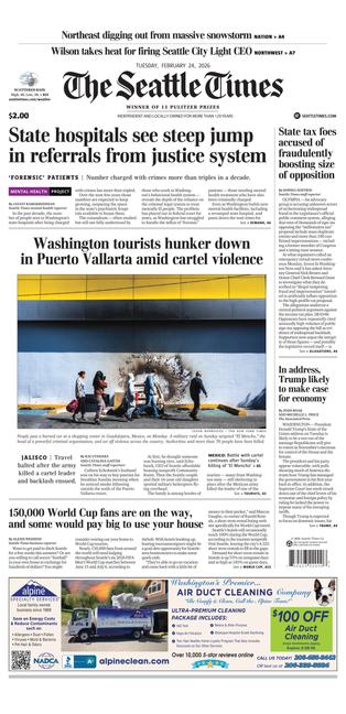 The Sentinel-Record Front Page